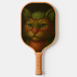 Renaissance Cat Portrait Pickleball Schläger