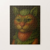 Renaissance Cat Portrait Puzzle (Vertikal)
