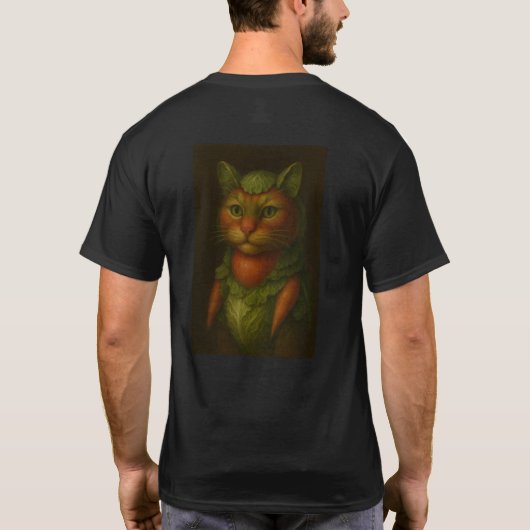 Renaissance Cat Portrait T-Shirt (Rückseite)