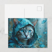 Renaissance Cat Postkarte (Vorne/Hinten)