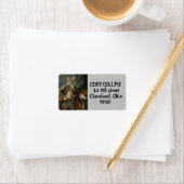 RENAISSANCE CAT VIKTORIANISCHE RÜCKSENDEADRESSEN-A ADRESSAUFKLEBER (Insitu)