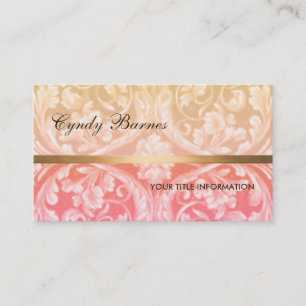 Renaissance Damask Business Card Visitenkarte