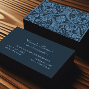 Renaissance Damask Business Card Visitenkarte