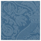 Renaissance Damast - Pfauenblau Stoff (Nahaufnahme)