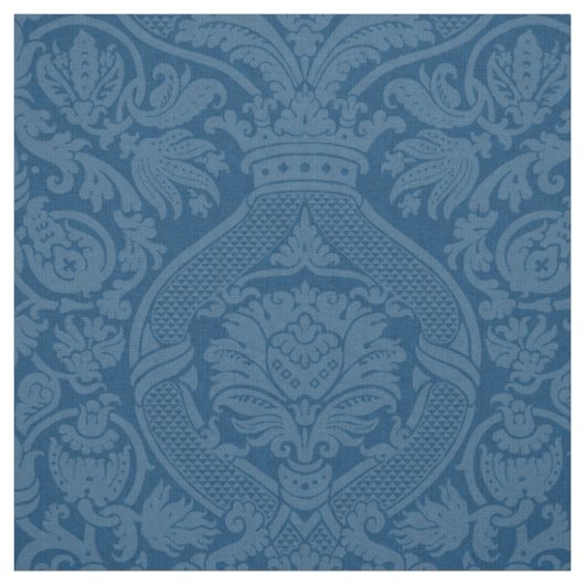 Renaissance Damast - Pfauenblau Stoff (Muster)