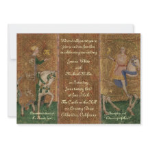 Renaissance-Dame und Ritterhochzeit mit Initialen