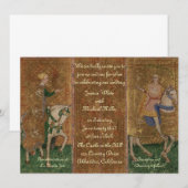 Renaissance-Damen-und Ritter-Hochzeit Einladung (Vorne/Hinten)