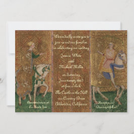 Renaissance-Damen-und Ritter-Hochzeit Einladung
