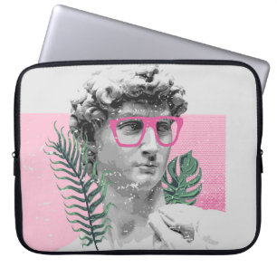 renaissance david skulptur stilvolles t-shirt und laptopschutzhülle