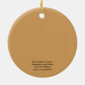 RENAISSANCE DEO ANGEL FÜR LEHRER 2025 KERAMIK ORNAMENT (Hinten)