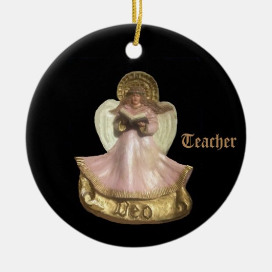 RENAISSANCE DEO ANGEL FÜR LEHRER KERAMIK ORNAMENT (Vorne)