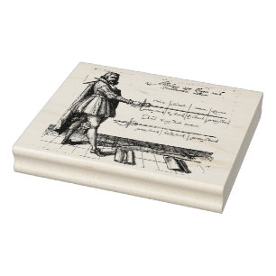 Renaissance, die Stich einzäunt Gummistempel