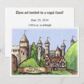 Renaissance-Dorf Einladung (Vorne/Hinten)