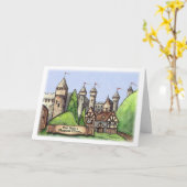 Renaissance-Dorf-Malerei Karte (Gelbe Blume)