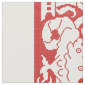 Renaissance-Drachen an doppelter Grenze Stoff (Nahaufnahme)