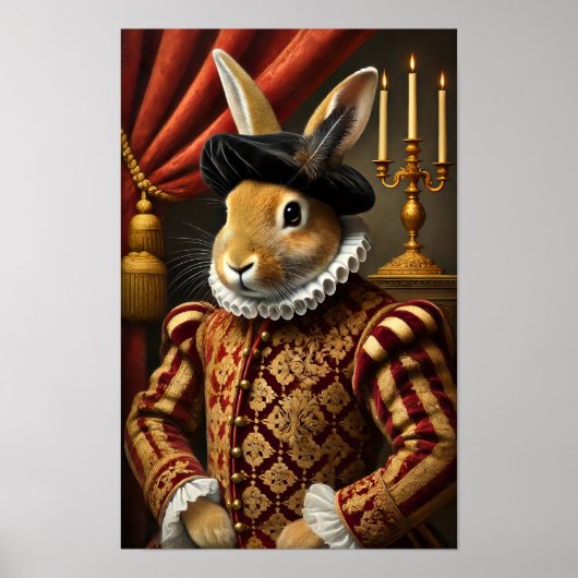Renaissance Duke Bunny Poster (Vorne)