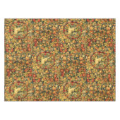 Renaissance Einhorn Amid Frucht & Blume Muster Tischdecke (Vorderseite (Horizontal))