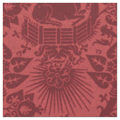 Renaissance-Einhorngarten, Ruby Stoff (Nahaufnahme)