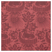 Renaissance-Einhorngarten, Ruby Stoff (Muster)