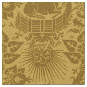 Renaissance Einhorngarten, Topaz Stoff (Nahaufnahme)