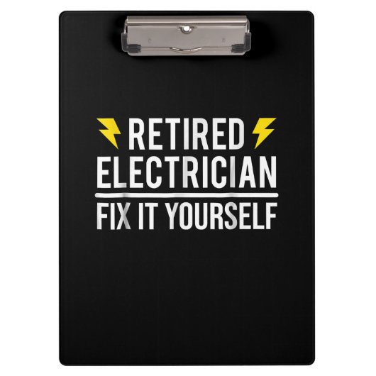 Renaissance Electrical Fix Es sich selbst lustiges Klemmbrett (Vorderseite)