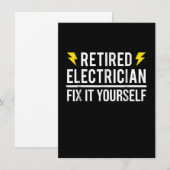 Renaissance Electrical Fix Es sich selbst lustiges Mitteilungskarte (Vorne/Hinten)