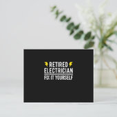 Renaissance Electrical Fix Es sich selbst lustiges Postkarte (Stehend Vorderseite)
