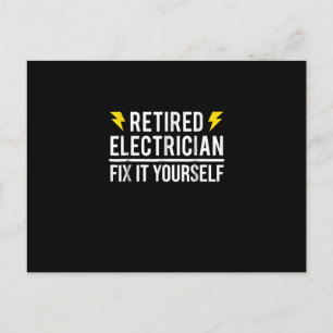 Renaissance Electrical Fix Es sich selbst lustiges Postkarte