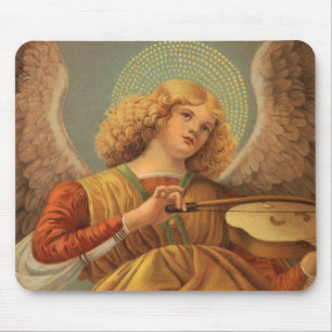 Renaissance-Engel beim Violinspiel Melozzo da Forl Mousepad