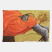 Renaissance Engel von Master of the Bambino Vispo Geschirrtuch (Horizontal)