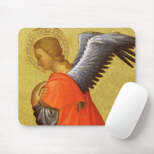 Renaissance Engel von Master of the Bambino Vispo Mousepad (Mit Mouse)