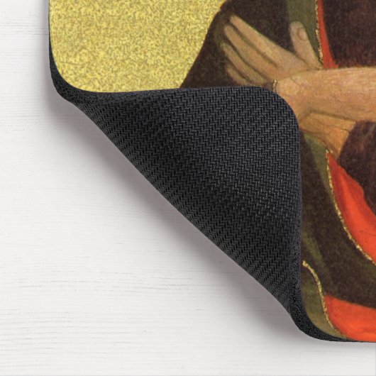 Renaissance Engel von Master of the Bambino Vispo Mousepad (Ecke)