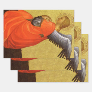 Renaissance-Engel von Meister des Bambino Vispo Geschenkpapier Set