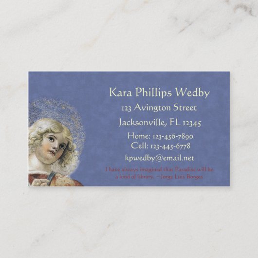 Renaissance-Engels-Visitenkarten Melozzo DA Forlì Visitenkarte (Vorderseite)