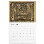 Renaissance Era Medieval Gothic 1492 Kalender (Jan 2026)