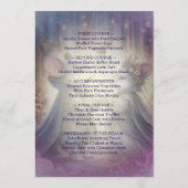 Renaissance-Fantasy-Märchenhochzeit Menükarte (Rückseite)