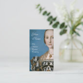 RENAISSANCE FASHION JEWELRY COSTUME DESIGNER VISITENKARTE (Stehend Vorderseite)