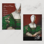 RENAISSANCE FASHION THEATRICAL COSTUMNER DESIGNER VISITENKARTE (Vorne/Hinten)