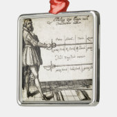 Renaissance-Fechten Silbernes Ornament (Links)