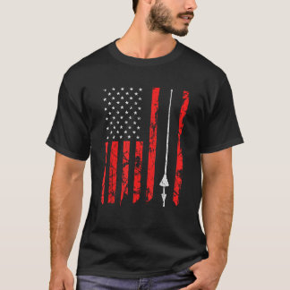 Renaissance Festival American Flag Jousting Lance T-Shirt
