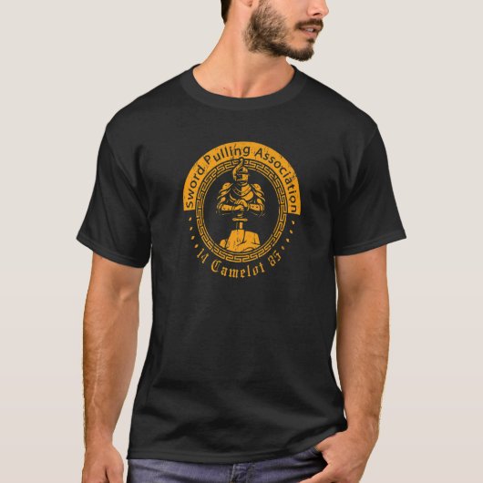 Renaissance Festival Camelot Sword Pulling Ren Fai T-Shirt (Vorderseite)