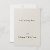 Renaissance Floral Rahmen Hochzeit Danke Karten (Rückseite)