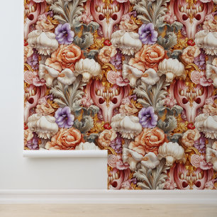 Renaissance Flower Tooth Zahnheilkunde Dekoration Tapete