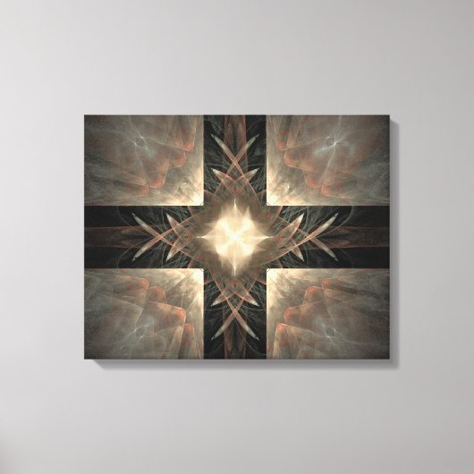 Renaissance Fraktal Wrapped Canvas Leinwanddruck (Vorderseite)