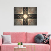 Renaissance Fraktal Wrapped Canvas Leinwanddruck (Insitu (Wohnzimmer))