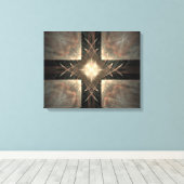 Renaissance Fraktal Wrapped Canvas Leinwanddruck (Insitu (Holzboden))