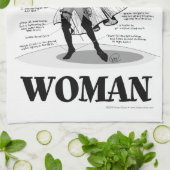 Renaissance-Frau Geschirrtuch (Gefaltet)