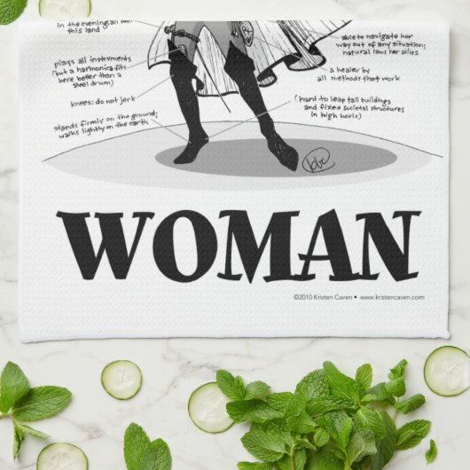 Renaissance-Frau Geschirrtuch (Gefaltet)