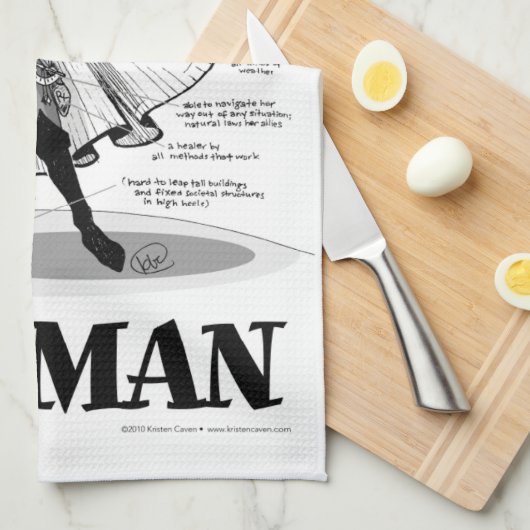 Renaissance-Frau Geschirrtuch (Viertel Falte)