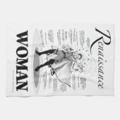 Renaissance-Frau Geschirrtuch (Horizontal)